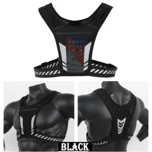 Reflective Running Vest Phone Holder