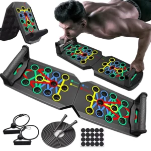 Foldable Push-Up Board & Bar Set