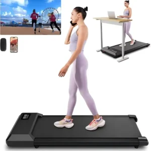 2-in-1 Under Desk Walking Treadmill with App & Remote
